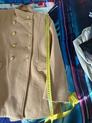 Abrigo lana camel Zara