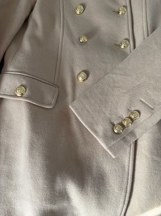 Abrigo lana camel Zara