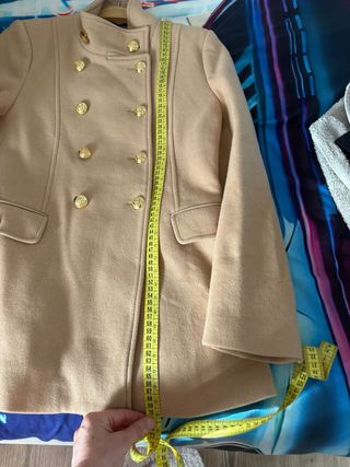 Abrigo lana camel Zara