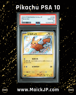 Carta Pokémon Pikachu PSA 10 SV4a JP