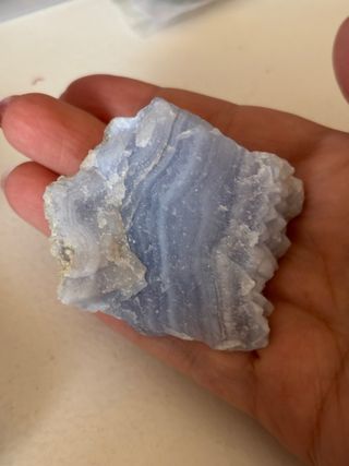 Piedra Calcedonia Azul Natural