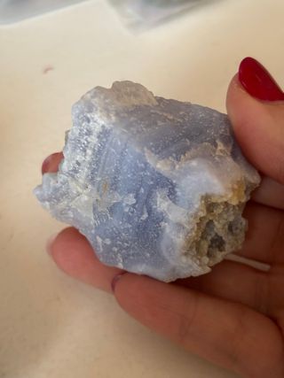 Piedra Calcedonia Azul Natural