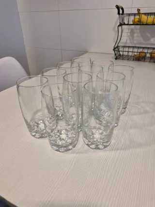 11 Vasos de Cristal Altos
