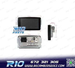 RADIO GPS ANDROID 12 PARA MERCEDES VIANO VITO C W203 A W168