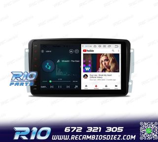 RADIO GPS ANDROID 12 PARA MERCEDES VIANO VITO C W203 A W168