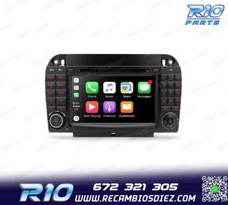 RADIO GPS ANDROID 10 PARA MERCEDES S W220 98-05