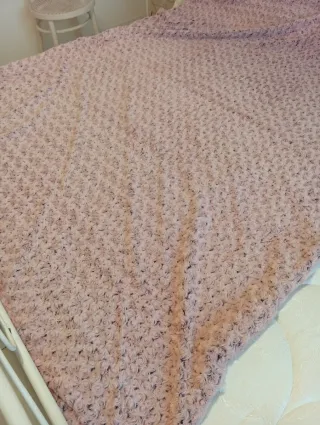 Coperta Plaid Arredo Rosa Nuova