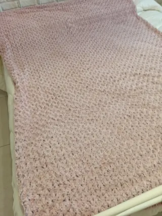 Coperta Plaid Arredo Rosa Nuova