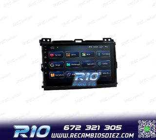RADIO GPS ANDROID 12 PARA TOYOTA LAND CRUISER 02-09