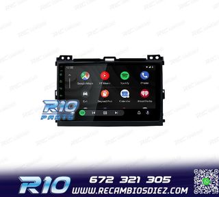 RADIO GPS ANDROID 12 PARA TOYOTA LAND CRUISER 02-09