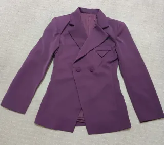 Blazer Doppio Petto SHEIN - Viola Prugna