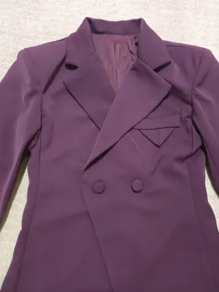 Blazer Doppio Petto SHEIN - Viola Prugna