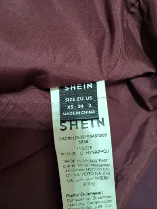 Blazer Doppio Petto SHEIN - Viola Prugna