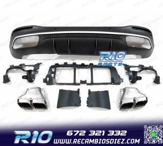 DIFUSOR MERCEDES GLE W167 20- + COLAS ESCAPE LOOK AMG GLE63