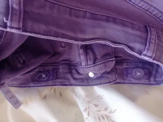 Pantalón flare niña morado