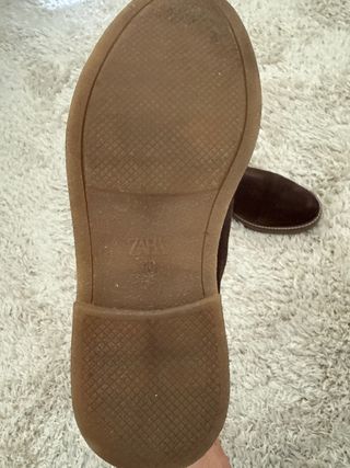Botines de ante Zara marrones