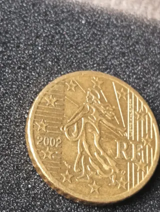 Moneda 50 céntimos 2002 RF Francia