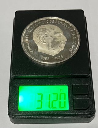 Onza Plata Pura Franco 1975