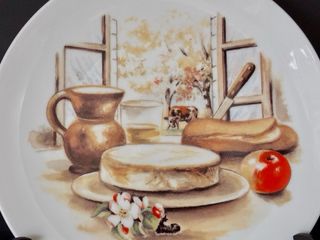 🇫🇷 Limoges Platos Postre Quesos Porcelana