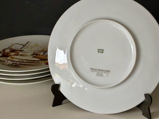 🇫🇷 Limoges Platos Postre Quesos Porcelana