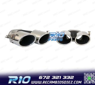 COLAS DE ESCAPE MERCEDES GLE W167 19- LOOK GLE53 CROMO