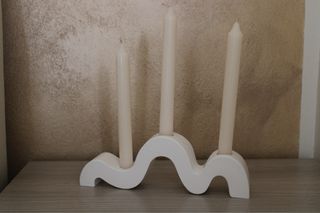 Candelabro moderno bianco