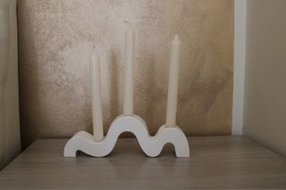 Candelabro moderno bianco