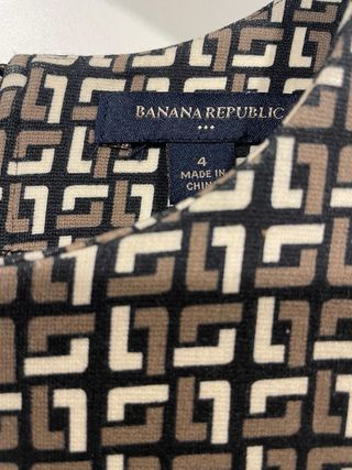 Vestido Banana Republic estampado