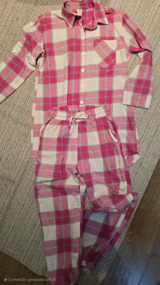 Conjunto camisa cuadros con pantalón bombacho