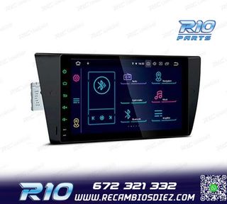 RADIO GPS ANDROID 14 BMW E90 E91 E92 E93 PANTALLA 9" TACTIL