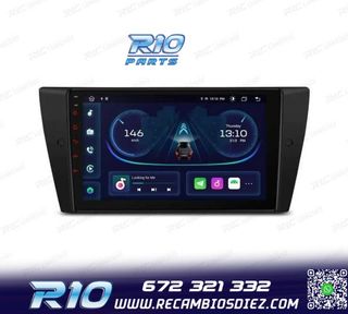 RADIO GPS ANDROID 14 BMW E90 E91 E92 E93 PANTALLA 9" TACTIL