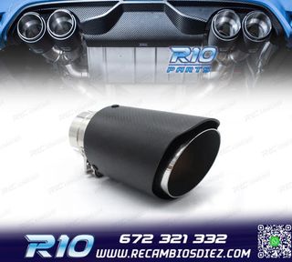 COLA ESCAPE CARBONO UNIVERSAL TIPO AKRAPOVIC 76MM