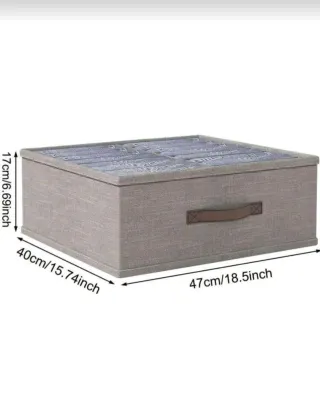 Caja organizadora almacenaje de tela para ropa