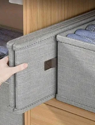 Caja organizadora almacenaje de tela para ropa