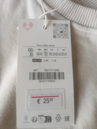 Sudadera MILANO Talla XS