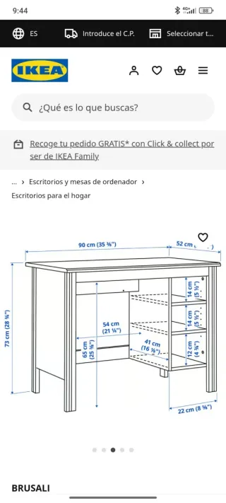 Solo escritorio 50€  Escritorio + cocinita 60€