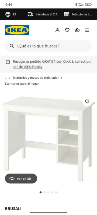 Solo escritorio 50€  Escritorio + cocinita 60€