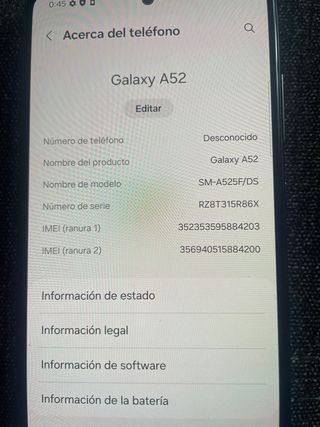 Samsung A52 Nero