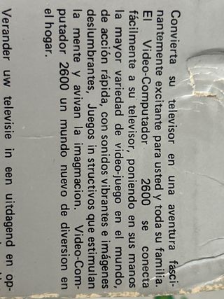 Console Atari 2600 Video Computer