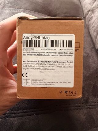 Ratón Ergonómico Vertical Inalámbrico