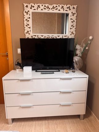 Dormitorio Completo - Blanco Brillo y Diseño Moder