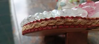 Specchio Murano Cuore Vetro Rosa Trasparente