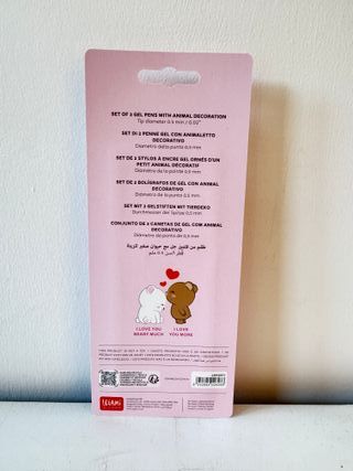 Legami Set 2 Penne Lovely Friends San Valentino 25