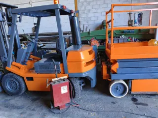 Plataforma Elevadora Tijera Naranja/Gris