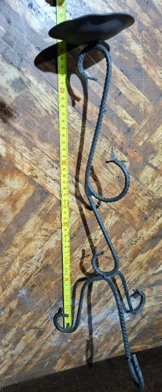 Set ferro battuto, mini lavamani e portacandela