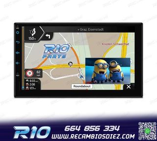 RADIO GPS ANDROID 12 HD TACTIL BLUETOOTH USB SD