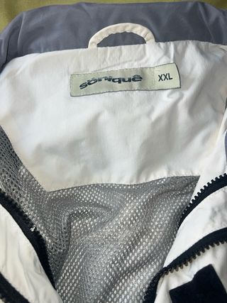 Chaqueta Sonique Hombre Blanca y Gris