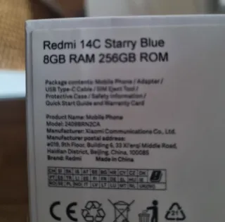 Xiaomi Redmi 14C 256GB Nero