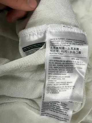 ¡¡OFERTA!! Talla M Sudadera Levi's Blanca
