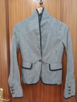 Chaquetilla cuadros mujer